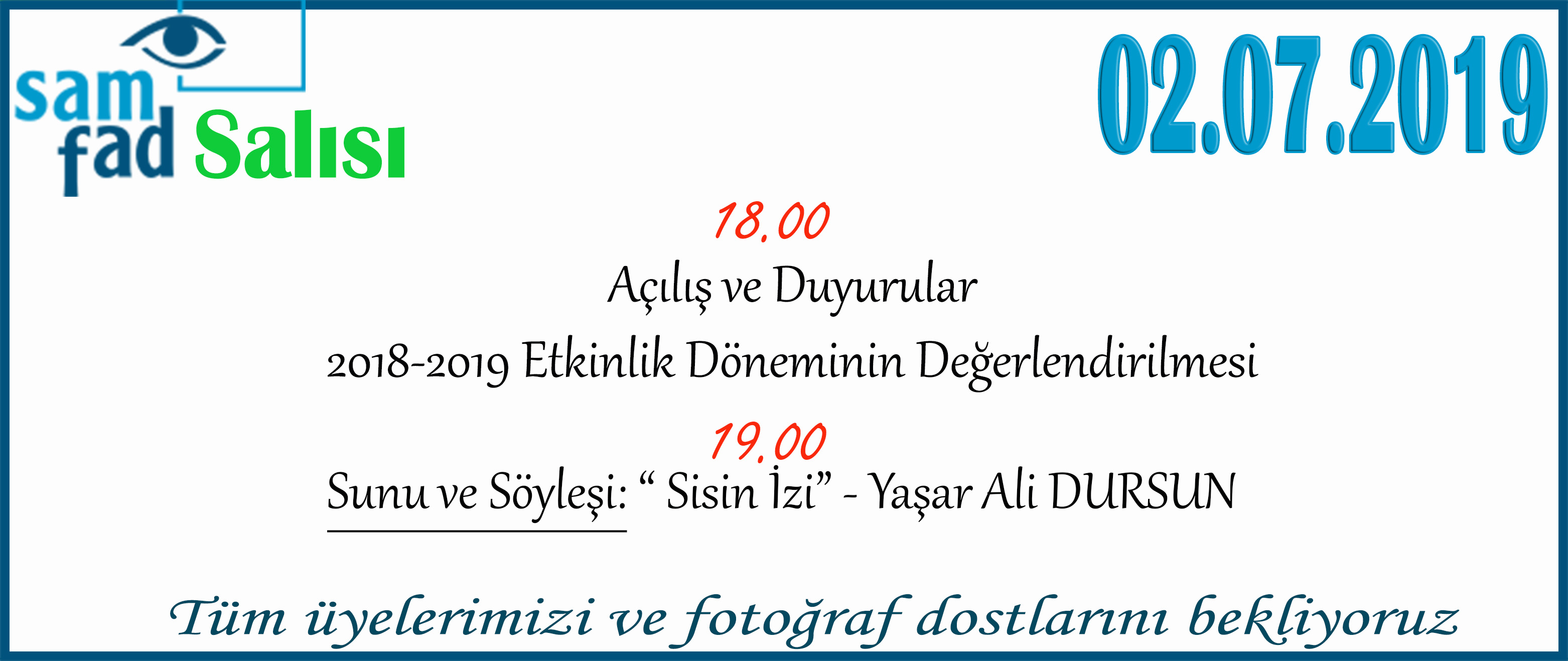 Sunu ve Söyleşi: “ Sisin İzi” - Yaşar Ali DURSUN